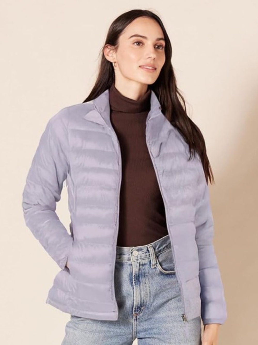 Amazon Essentials Women's Light Dusty Grape Packable Puffer Jacket - Picture 7 of 9